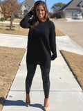 THE SOPH- black knit sweater