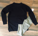 THE SOPH- black knit sweater